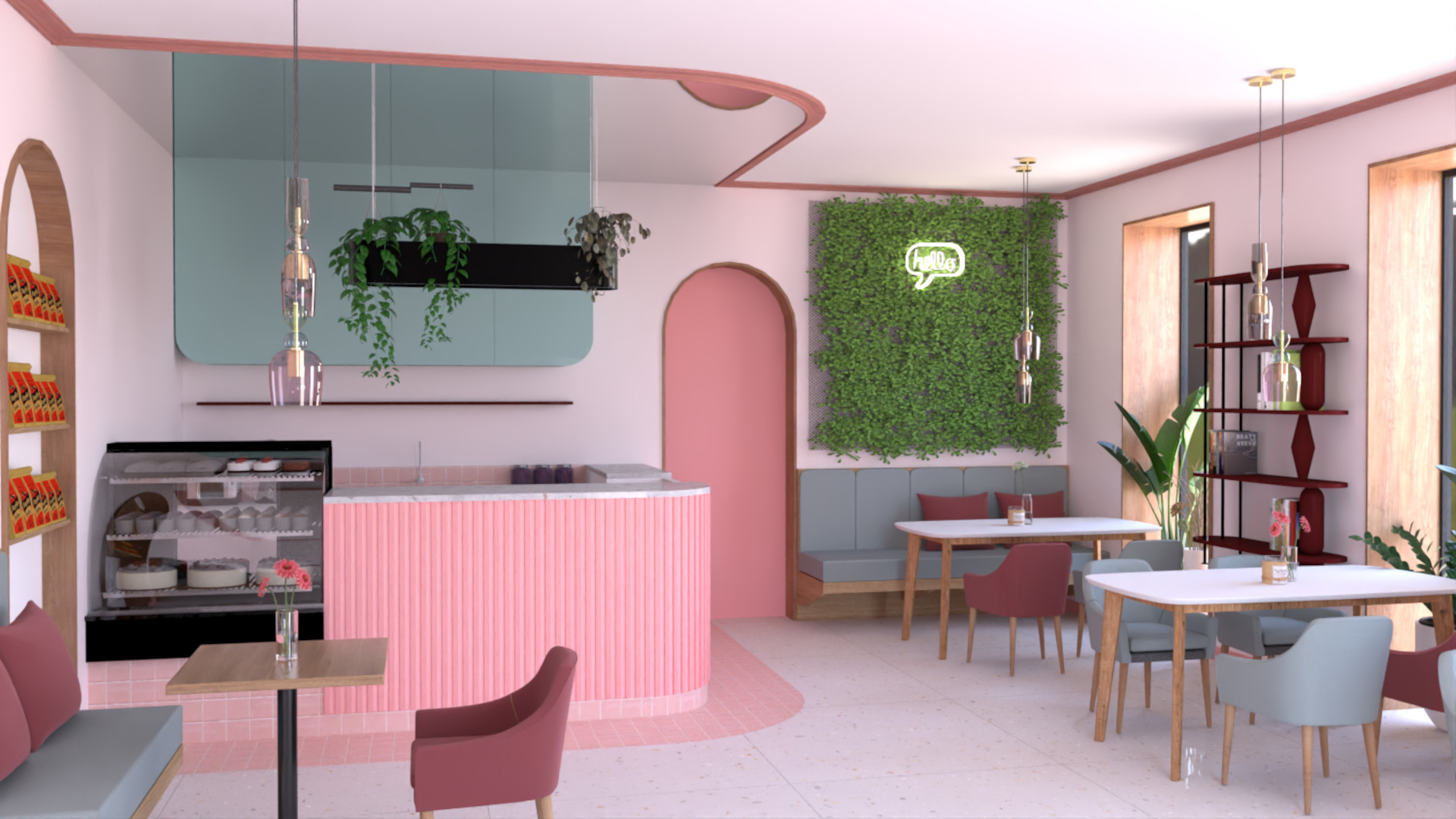 Projekt wnętrza i zmiana sposobu użytkowania kawiarania/salon/dentysta